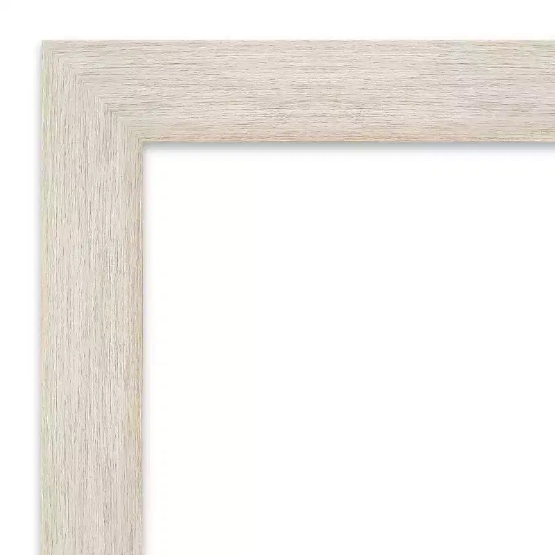 Specchio da parete/porta intero in legno massello bianco, singolo, 19" x 53"