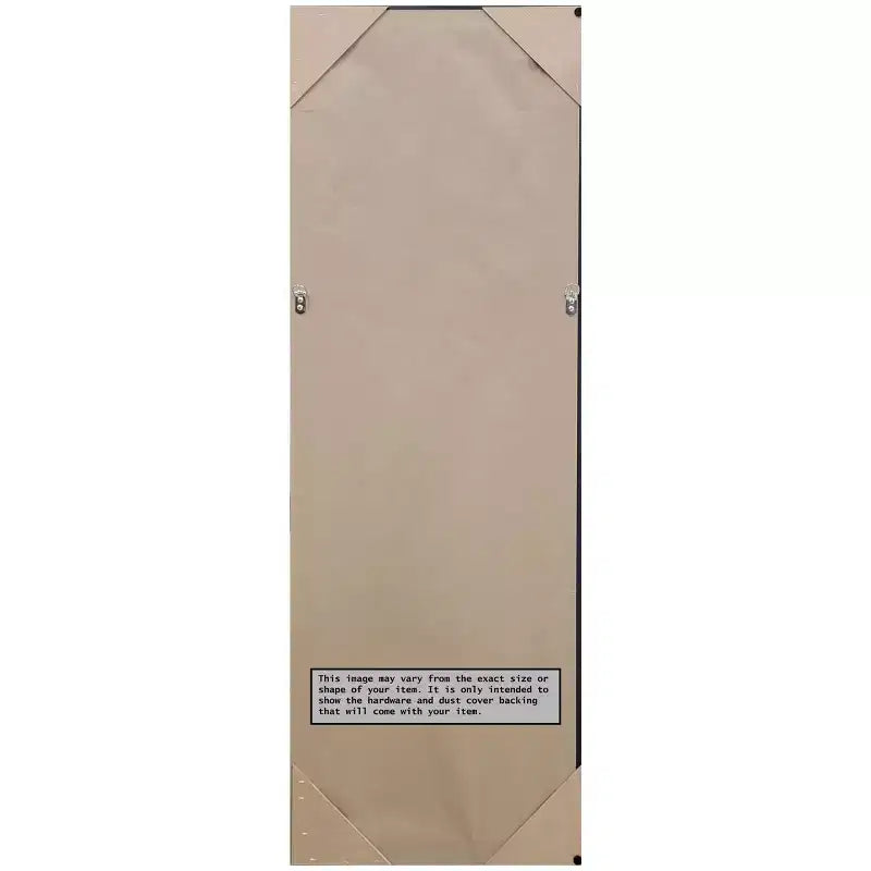 Specchio da parete/porta intero in legno massello bianco, singolo, 19" x 53"