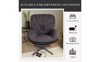 Poltrona girevole a 360° senza braccioli, a seduta singola, grigio scuro/grigio chiaro/blu navy