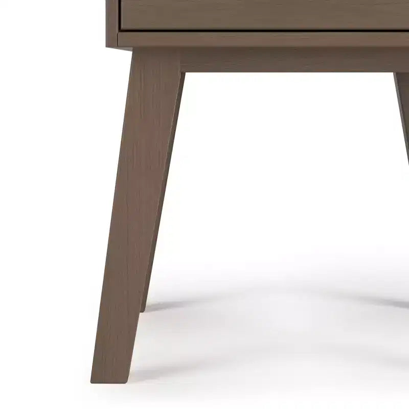 Comodino Dusty Heather / Ebony / White Natural a 1 cassetto in stile Mid-Century per Camera Singola