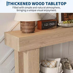 Tavolo Console da Fattoria Marrone/Naturale da 63", Pezzo Unico