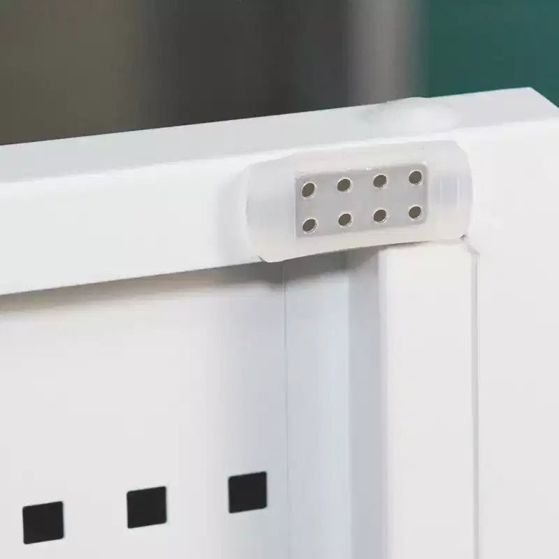 Armadio in acciaio bianco – 2 ante, 2 ripiani regolabili, senza serratura