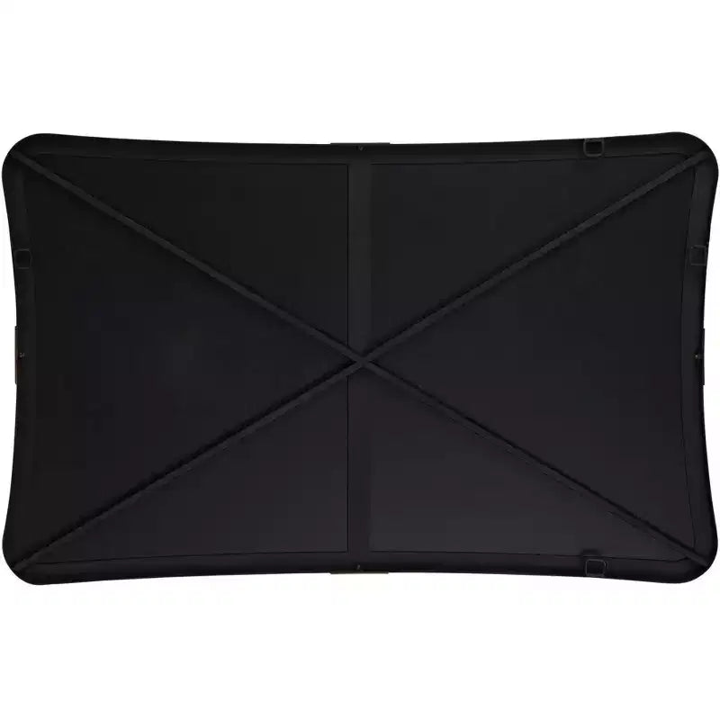 Specchio da parete rettangolare nero e ottone, singolo, 24"L × 38"H