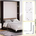 Kit ferramenta a molla per letto a scomparsa verticale a parete, per letto King/Queen (azionamento a 1 persona)