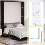 Kit ferramenta a molla per letto a scomparsa verticale a parete, per letto King/Queen (azionamento a 1 persona)