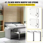 Kit ferramenta a molla per letto a scomparsa verticale a parete, per letto King/Queen (azionamento a 1 persona)