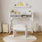 Scrivania e sgabello per bambini Blu/Rosa/Bianco, altezza regolabile, per 1 bambino di 3-8 anni