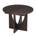 Set da pranzo rotondo allungabile da 5 pezzi per 4 persone, Espresso/Noce