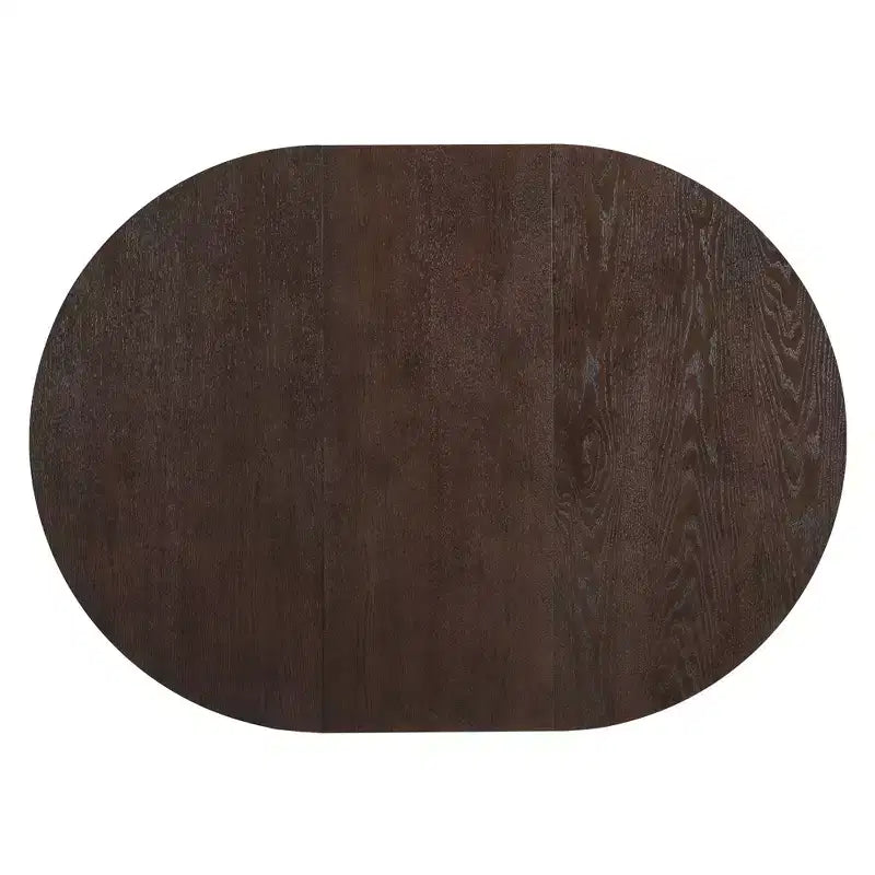 Set da pranzo rotondo allungabile da 5 pezzi per 4 persone, Espresso/Noce
