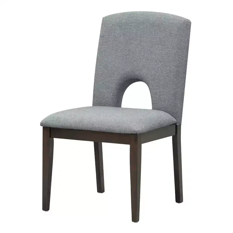 Set da pranzo rotondo allungabile da 5 pezzi per 4 persone, Espresso/Noce