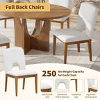 Set da pranzo rotondo allungabile da 5 pezzi per 4 persone, Espresso/Noce