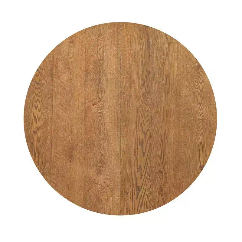 Set da pranzo rotondo allungabile da 5 pezzi per 4 persone, Espresso/Noce