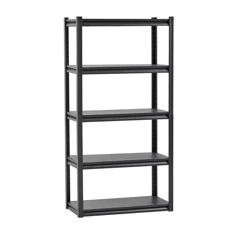 VEVOR Storage Shelves, 2000lbs, 5 Tier Garage Storage Shelving, 16 Dx32Wx63 H Adjustable Metal Shelves for Garage Shelves Utility Rack Shelf,Black