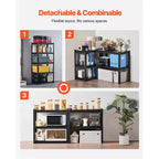 Scaffalatura a 5 Ripiani in Acciaio Nero, 40,6 cm P x 81,3 cm L x 160 cm A, Regolabile, 1–2 Persone