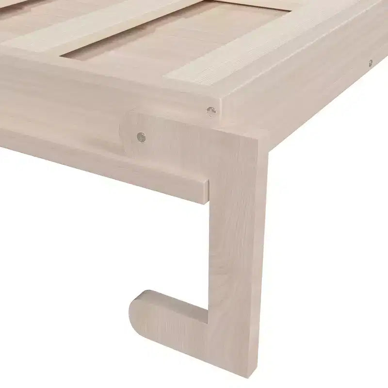 Letto a scomparsa matrimoniale beige con luce a LED, letto a parete con armadietto per 1-2 persone