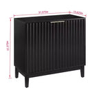 Credenza/Buffet a 2 ante marrone con ripiano regolabile, montaggio per 1 persona