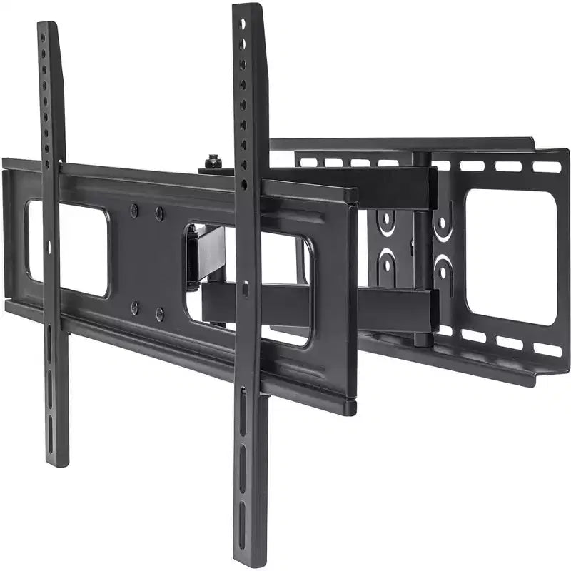 Supporto da parete nero per TV, completamente orientabile, per 1 TV, compatibile con schermi da 37" a 70"