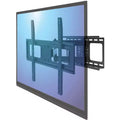 Supporto da parete nero per TV, completamente orientabile, per 1 TV, compatibile con schermi da 37" a 70"