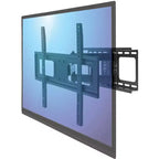 Supporto da parete nero per TV, completamente orientabile, per 1 TV, compatibile con schermi da 37" a 70"