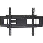 Supporto da parete nero per TV, completamente orientabile, per 1 TV, compatibile con schermi da 37" a 70"