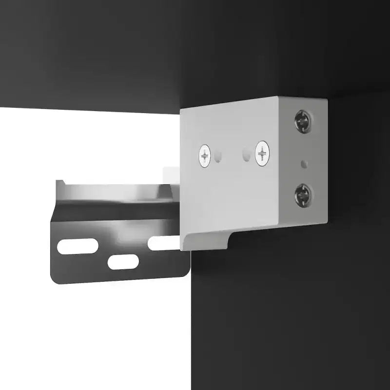 Mobile bagno sospeso 3 pezzi in rovere nero/fumé, per un utente