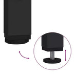 Mobile bagno sospeso 3 pezzi in rovere nero/fumé, per un utente