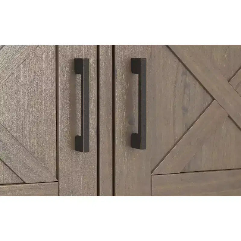 Panca Contenitore Transizionale Marrone Fumé, Stile Shaker, 2 Posti, 112 cm L