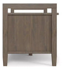 Panca Contenitore Transizionale Marrone Fumé, Stile Shaker, 2 Posti, 112 cm L