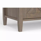 Panca Contenitore Transizionale Marrone Fumé, Stile Shaker, 2 Posti, 112 cm L