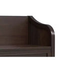 Panca Contenitore Marrone Scuro Castagno, Stile Tradizionale, 1 Posto