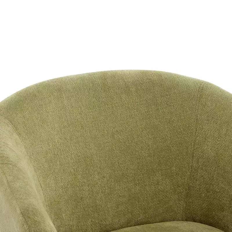 Poltrona d'Appoggio Senza Braccioli in Tessuto Beige, Schienale Rotondo, Seduta Singola
