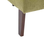 Poltrona d'Appoggio Senza Braccioli in Tessuto Beige, Schienale Rotondo, Seduta Singola
