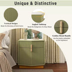 Comodino moderno a 2 cassetti, color cioccolato/marrone scuro/verde oliva/bianco, per 1