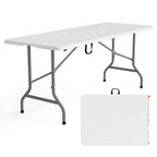 Karl Home 6 FT. Patio Plastic Portable Folding Table