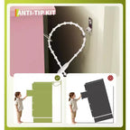 Cassettiera a 5 cassetti con luci LED e stazione di ricarica – Nero/Rosa/Bianco, per 1 persona