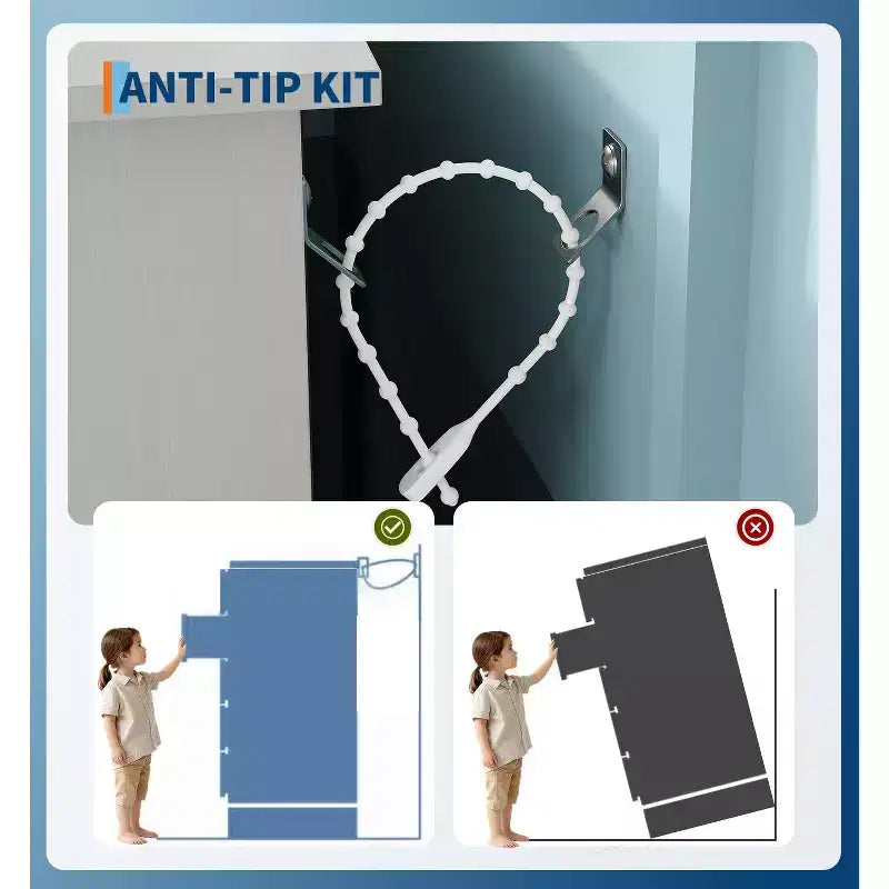 Cassettiera a 5 cassetti con luci LED e stazione di ricarica – Nero/Rosa/Bianco, per 1 persona
