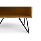 Comodino Industriale in Rovere Marrone con Cassetto, Singolo