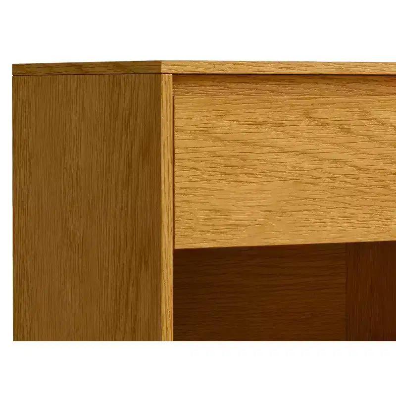 Comodino Industriale in Rovere Marrone con Cassetto, Singolo