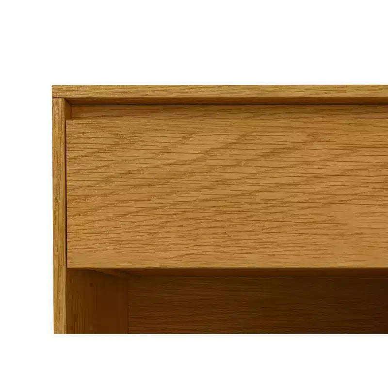 Comodino Industriale in Rovere Marrone con Cassetto, Singolo