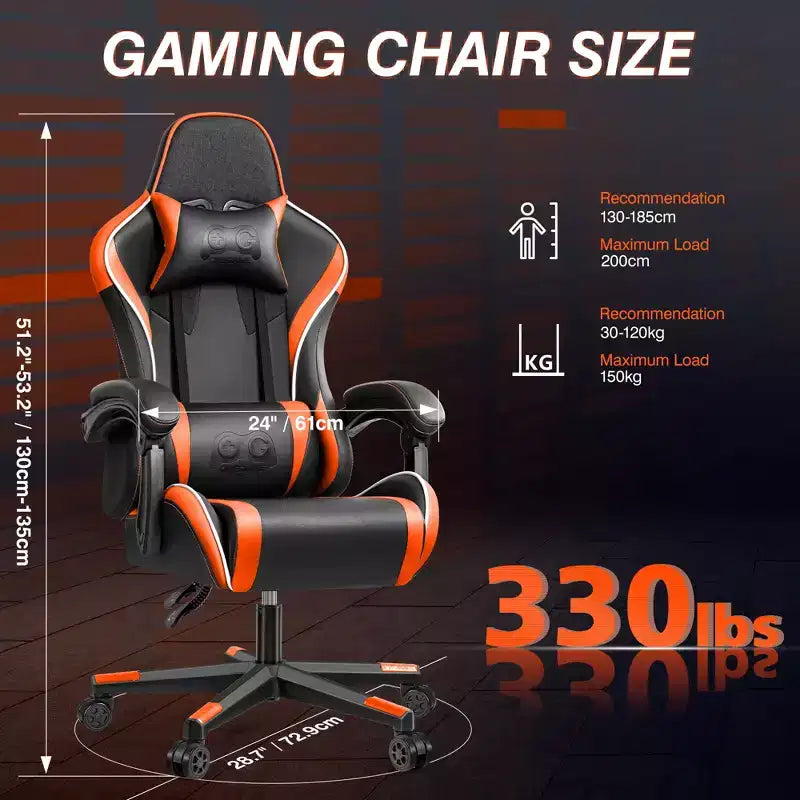 Sedia da ufficio con schienale alto in pelle PU con poggiatesta e braccioli regolabili, sedile singolo (nero/marrone/grigio)