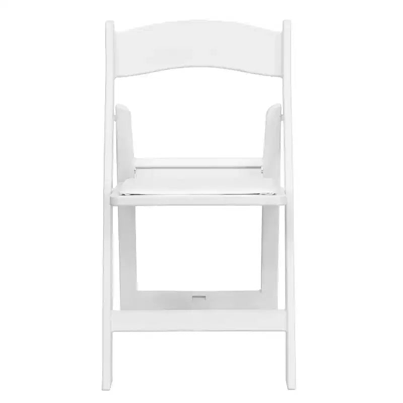 Sedia Pieghevole in Resina con Seduta in Vinile, Confezione da 2 (Nero / Castagno / Marrone Scuro / Mogano Rosso / Bianco)