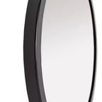 Specchio da parete rotondo con cornice nera opaca, 50,8 x 50,8 cm