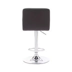 Sgabello da Bar Girevole Regolabile, Similpelle, Bianco/Grigio/Marrone Scuro, 1 Posto