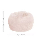 Poltrona sacco per bambini, multi-colore / in stile peluche e liscio, 1 posto