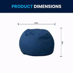Poltrona sacco per bambini, multi-colore / in stile peluche e liscio, 1 posto