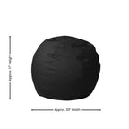 Poltrona sacco per bambini, multi-colore / in stile peluche e liscio, 1 posto