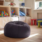 Poltrona sacco per bambini, multi-colore / in stile peluche e liscio, 1 posto