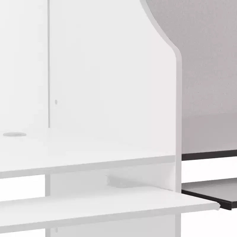 Grigio Nebula/Rovere, Box Studio aggiuntivo in laminato, 1 posto
