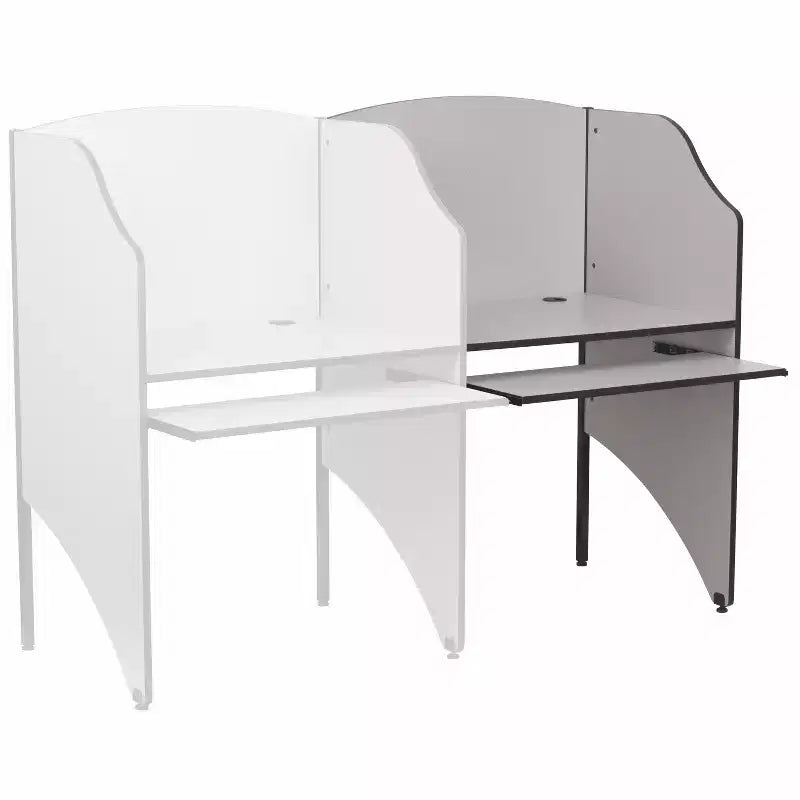 Grigio Nebula/Rovere, Box Studio aggiuntivo in laminato, 1 posto