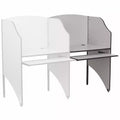 Grigio Nebula/Rovere, Box Studio aggiuntivo in laminato, 1 posto